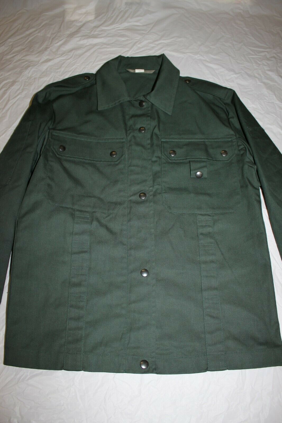 German Military Firmen NR 517 Button Zipper Shirt Ranger Officer Green Euro Top