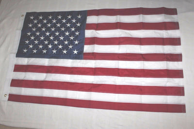 NYLON 3’x5’ US FLAG 50,000 STITCH EMBROIDERED STARS & STRIPES BRASS GROMMETS