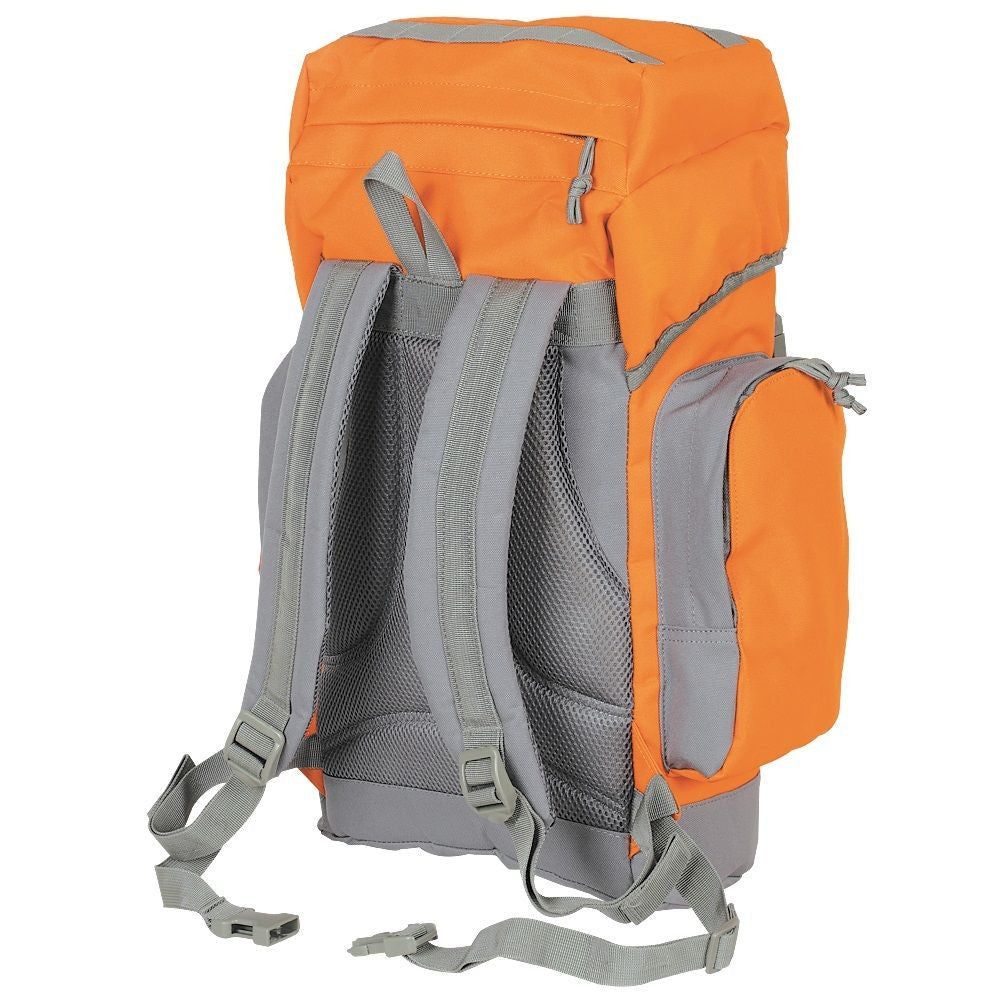 Mil-Spec Adventure Gear Mil-Pack 25 Liter Camping Survival Hiking Backpack Pack (Orange/Gray)