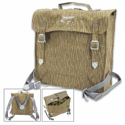 Genuine East German Army Military Rucksack Pack DDR NVA Raindrop Camo Backpack