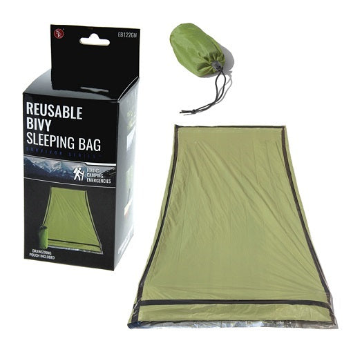 84"x36" Reusable Bivy Sleeping Bag Army Green Lightweight Durable