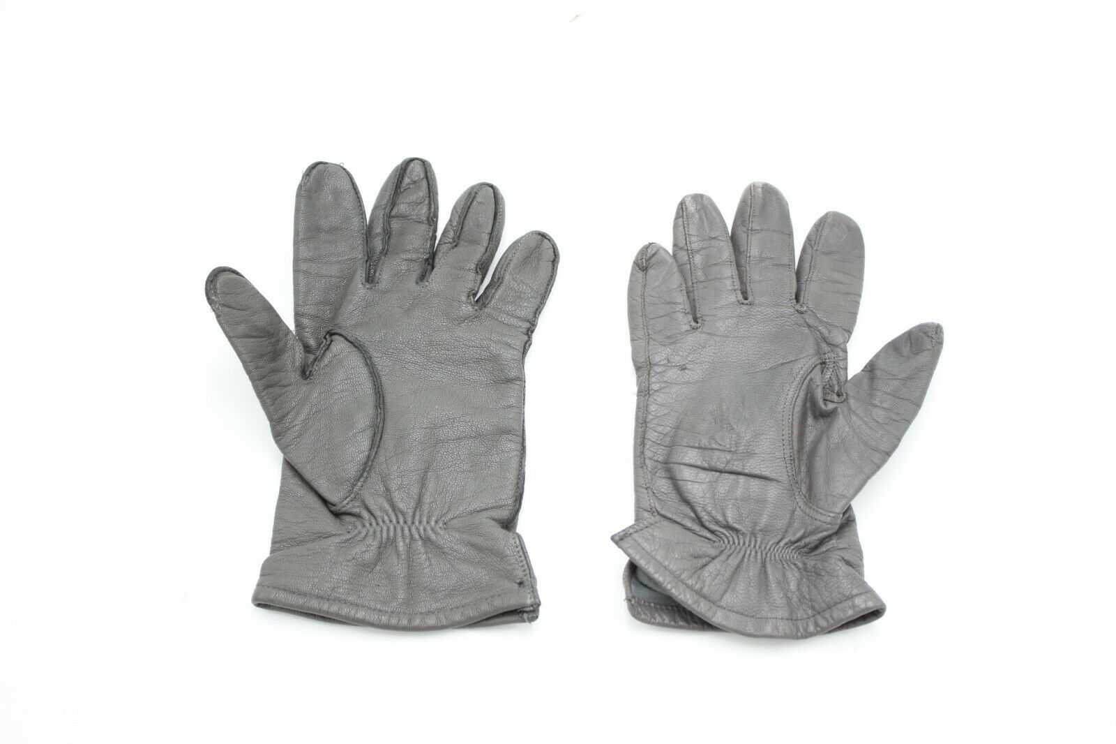 German Army Officer Leather Gloves Military Issue Dress Gray G+S Grey Sz 9 Winter (GS9G)