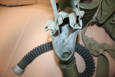 Surplus Soviet Gas Mask GP4 Civilian NBC Protection Filter Case Russian Military