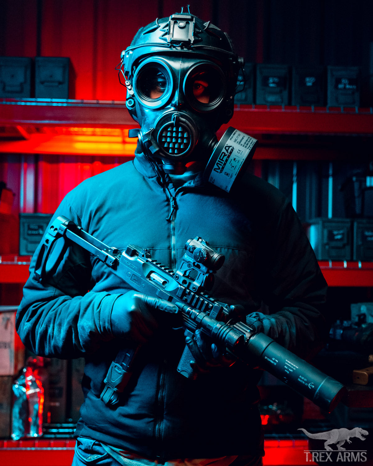 Cs Tear Gas Mask Suit