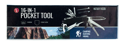 SE 16-in-1 Pocket Knife Tool Stainless Steel Multi-Functional Camping Hiking
