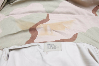 NEW w/ Stains USGI Medium Reg 3 Color Desert Camo Field Combat Shirt BDU Military US Army USA NYCO
