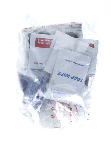 100 Pc. First Aid Kit In Waterproof Red Dry Sack Emergency Survival Hiking