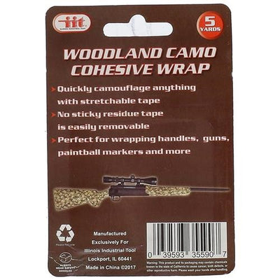 2" x 5 yd. Woodland Camo Cohesive Wrap