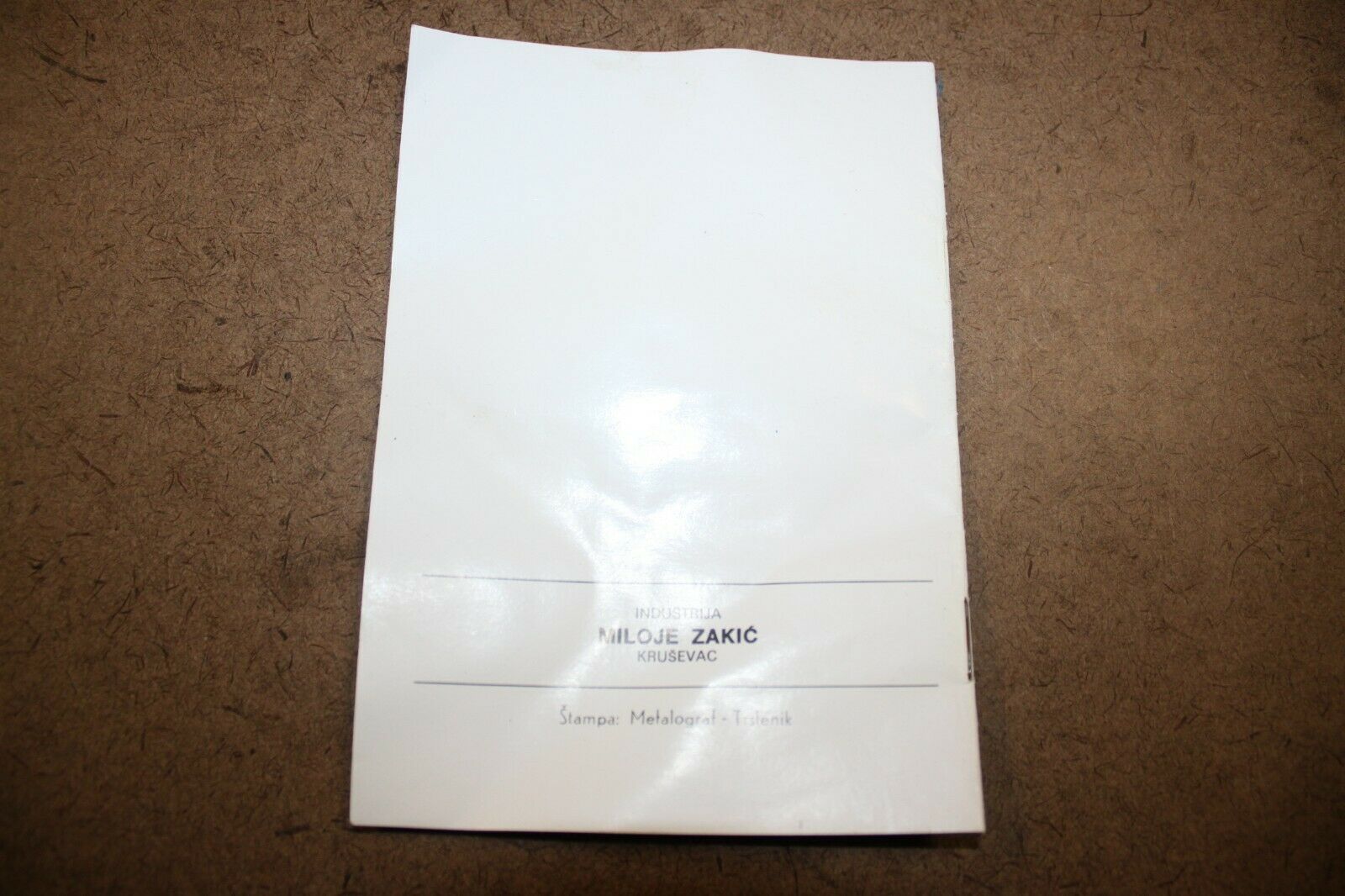 Serbian NBC Protective Gas Mask M-1 M59 Booklet Manual Paper Book Instructions