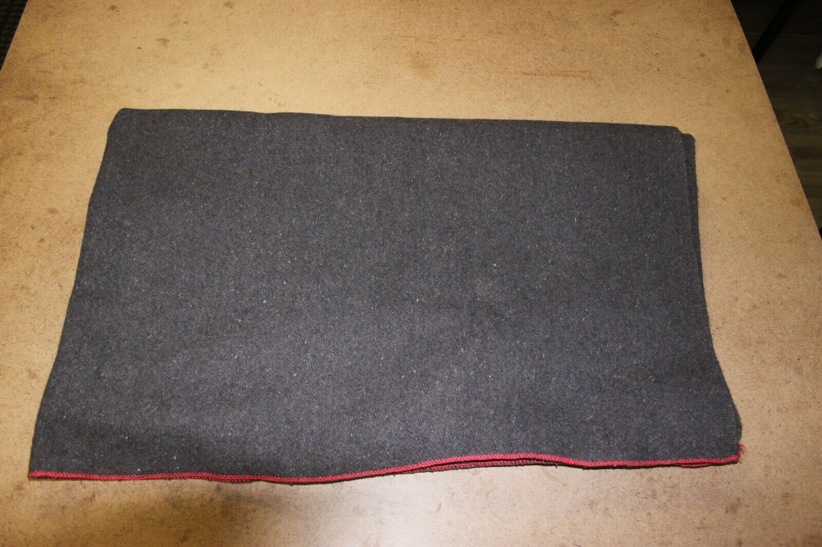 Vintage Mitin Mothproof Brown/Grey Wool Blanket - SWISS/DUTCH MADE 79"x64" Warm