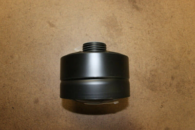 Large Military Gas Mask Black Filter 40mm NATO fits Israeli MP5 Canister NEW