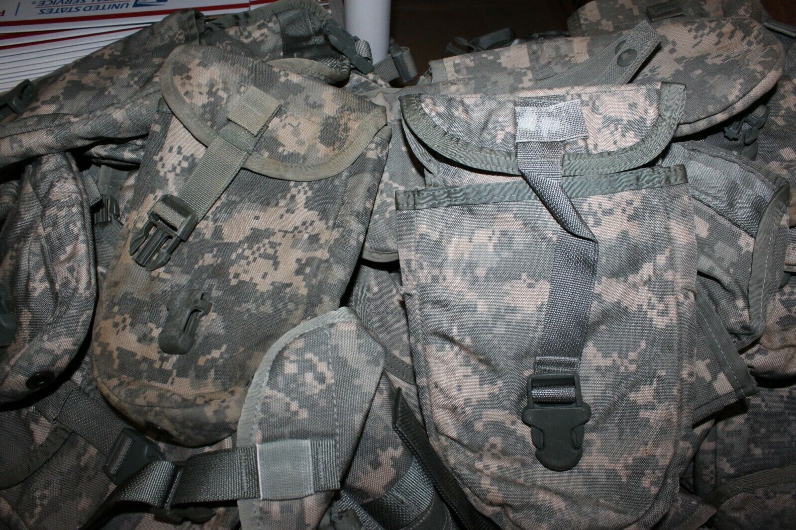 (2) MOLLE Entrenching Tool E-Tool Carrier Pouch ACU Camo First Aid Fanny Pack USA