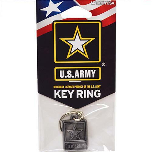 U.S. Army Strong Keychain Key Ring Military USA Medal Emblem Insignia