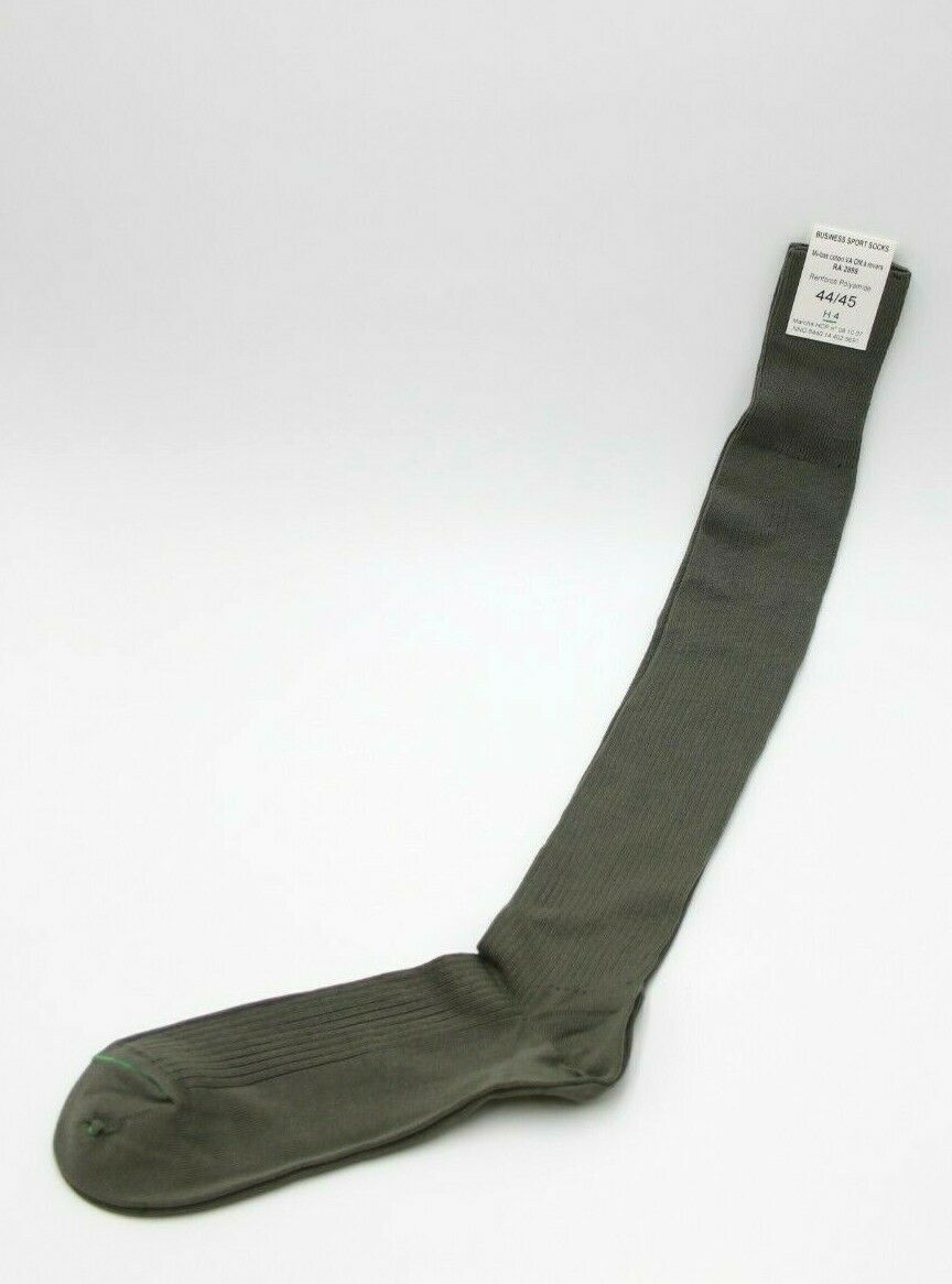 Pair of NEW French Cotton Military Boot Socks Large Green