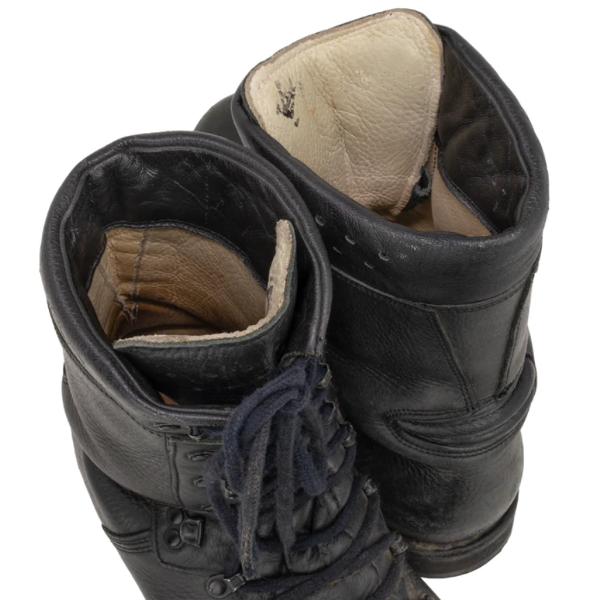 Authentic Military German Ranger Combat Boots Black Leather Tactical Outdoor