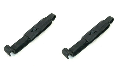 (2) Black Metal USGI Alice Clips Military Belt Keeper Slides for Pouches US