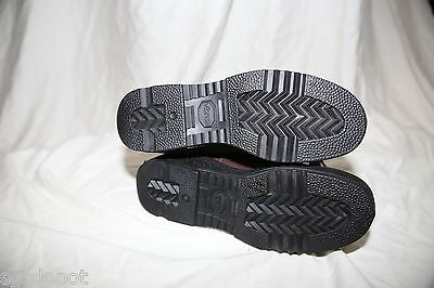 US WELLCO Boots Military Steel Toe Flight Waterproof 5R Vibram Sole Navy Brown Deck NEW