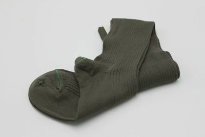 Pair of NEW French Cotton Military Boot Socks Large Green