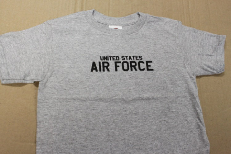 Air Force Screen Print Toddler Gray Unisex T-Shirt 5/6