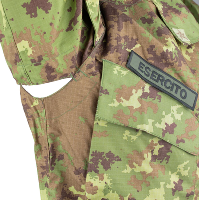 Genuine Italian Army Rip Stop Vegetato Camo ACU Shirt Combat Field BDU Top Med R