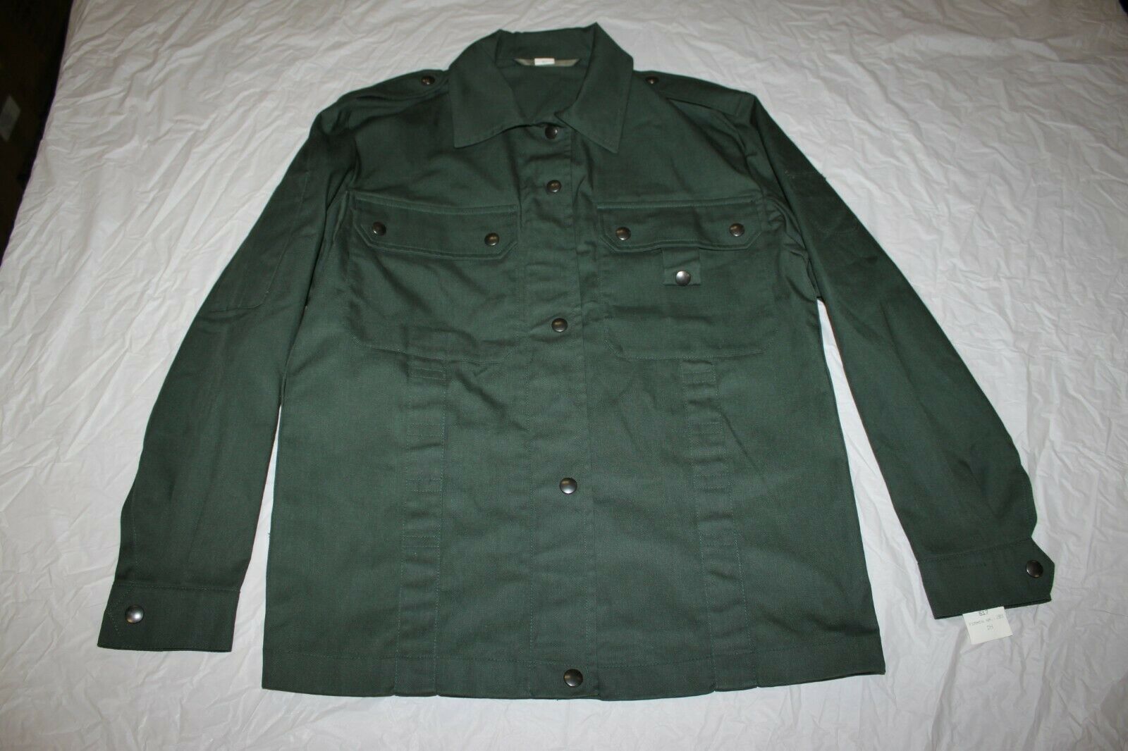 German Military Firmen NR 517 Button Zipper Shirt Ranger Officer Green Euro Top
