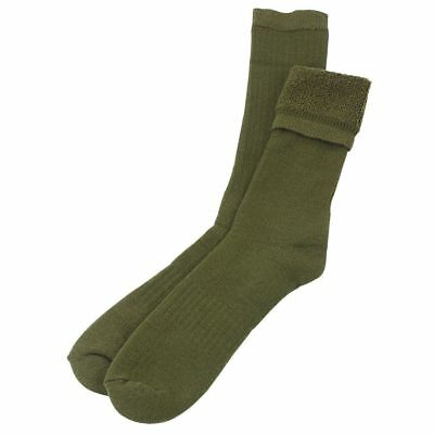 3-Pack Bellview Military Hiking Hunting Heavy Weight Wool Boot Socks OD Green