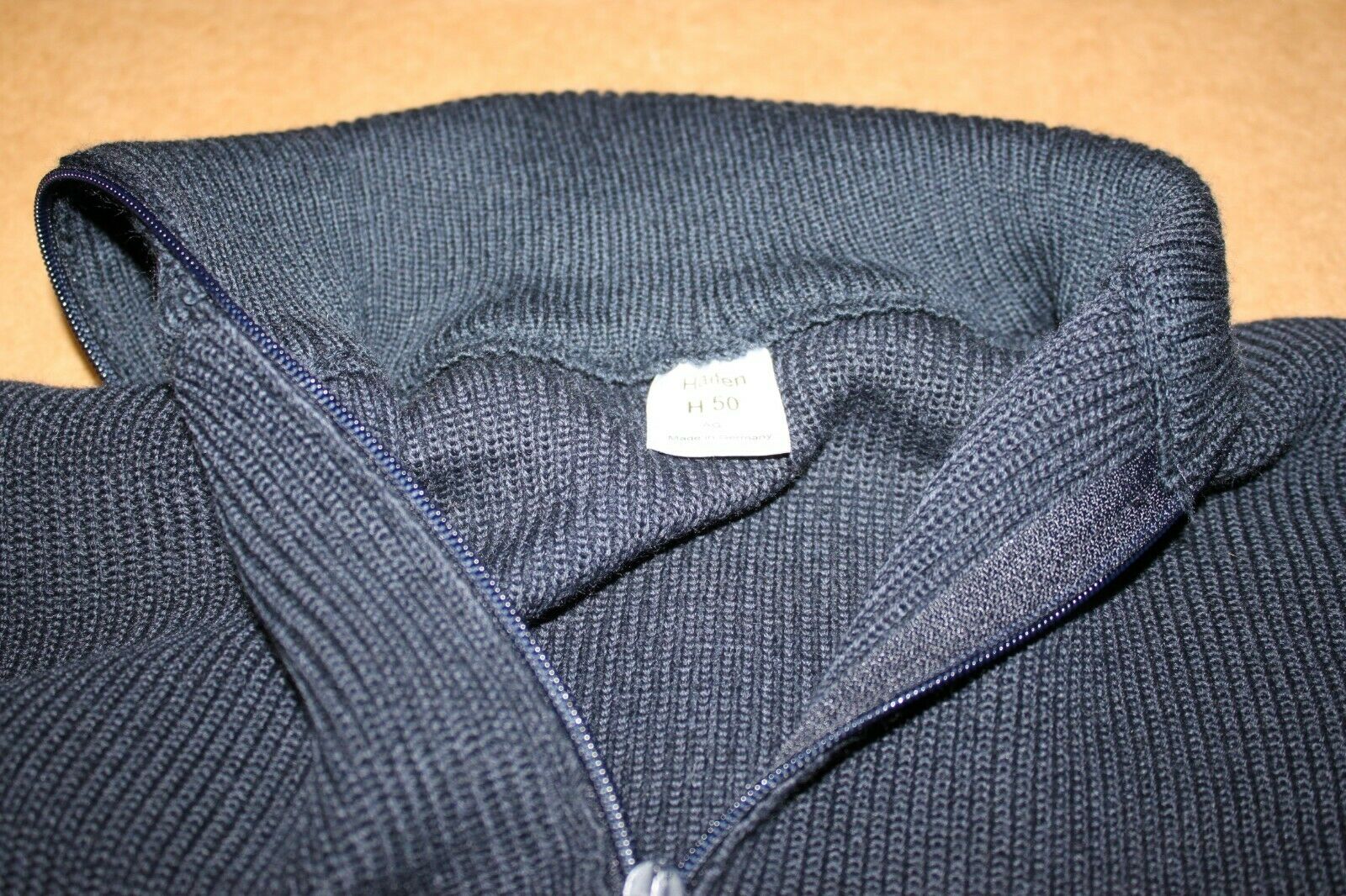 German Military Commando Sweater Pullover Wool Dark Navy Blue