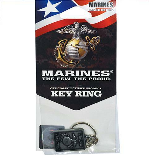 USMC Marines Corp Keychain Key Ring Military USA Medals Emblem The Few the Proud