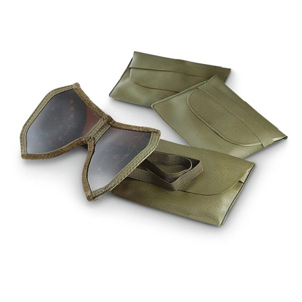 German Folding Goggles W/pouch Used