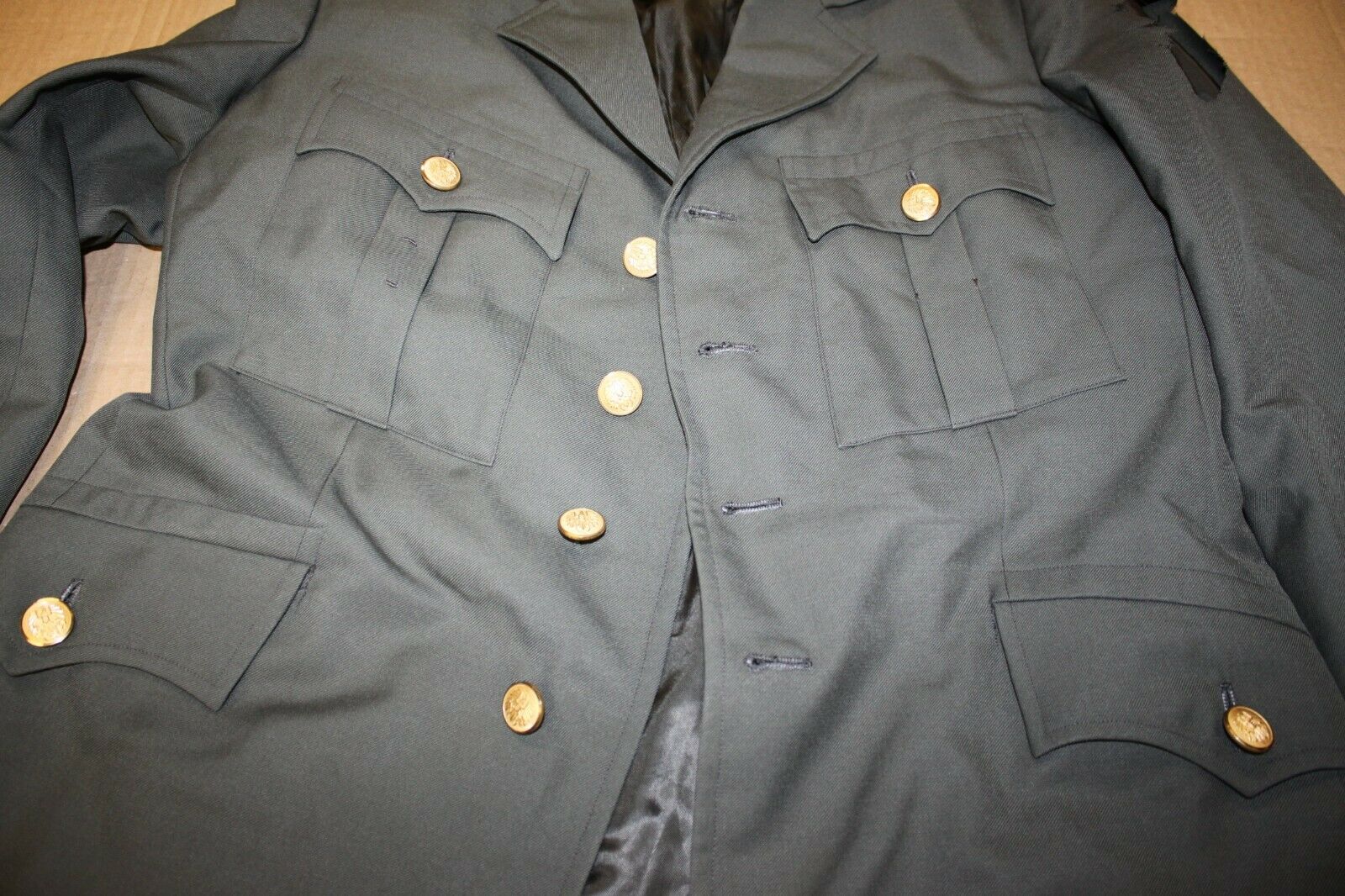 Military Swiss Gaberdine Wool/Poly Dress Jacket Officers French German Coat