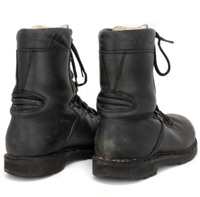 Authentic Military German Ranger Combat Boots Black Leather Tactical Outdoor