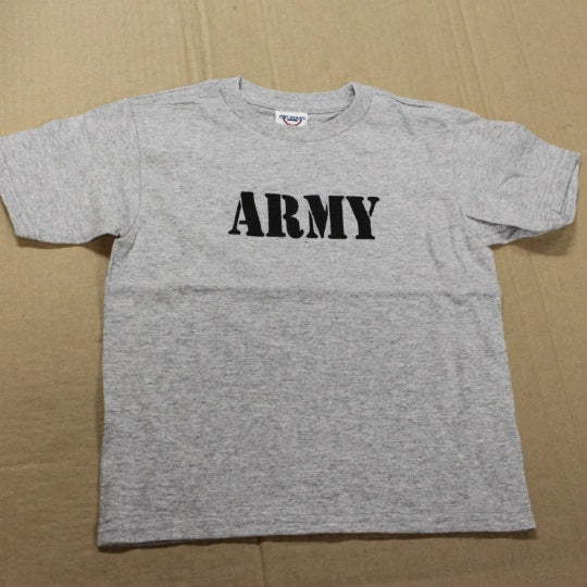 Army Screen Print Toddler Gray Unisex T-Shirt 3T