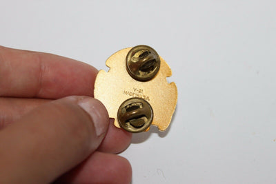 US Military 6th Transportation Battalion Unit Crest Insignia Pin - The Doers USED