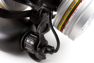 MIRA Safety CM-6M Tactical Gas Mask w/ Canteen - Full-Face Respirator for CBRN Defense