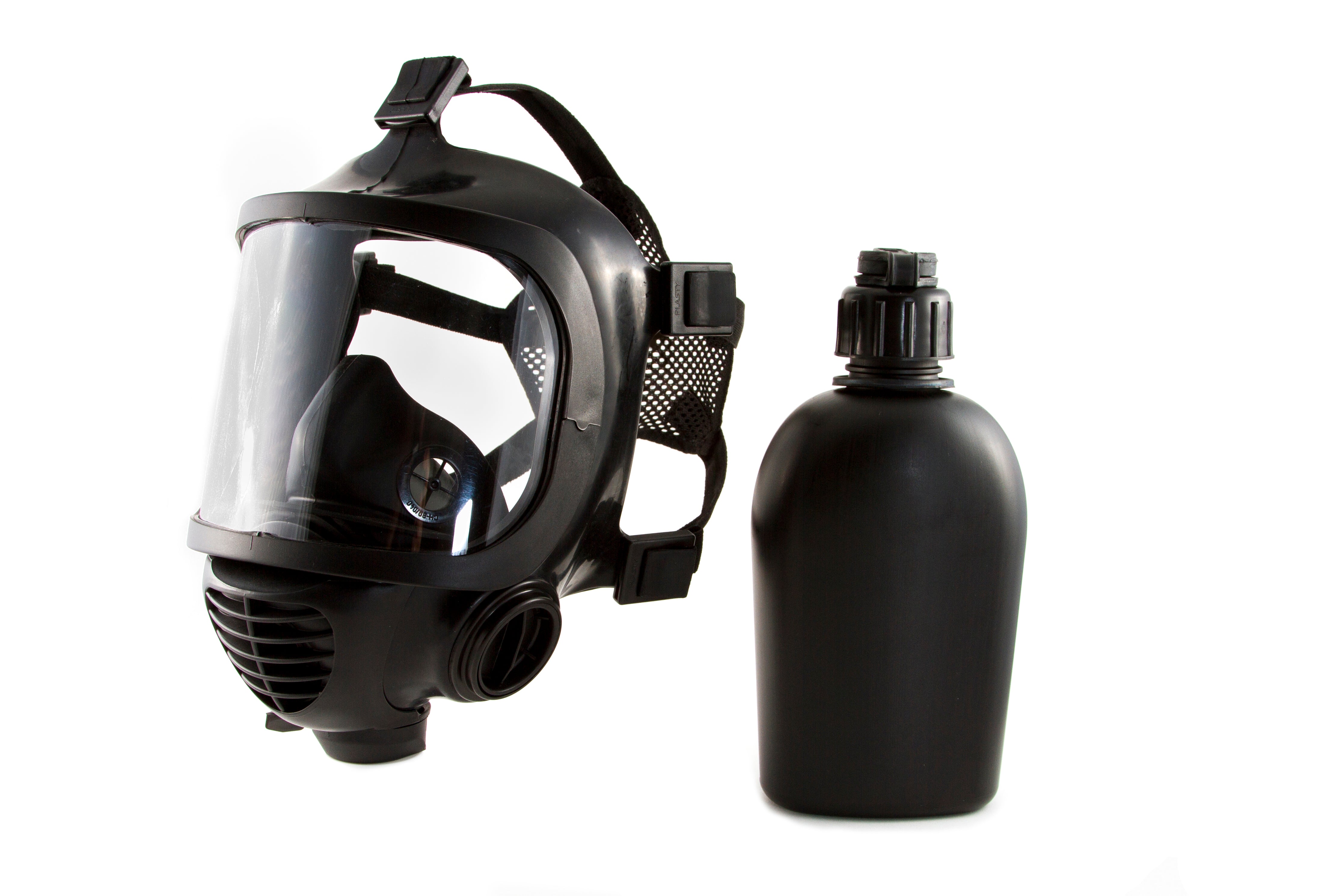 MIRA Safety CM-6M Tactical Gas Mask w/ Canteen - Full-Face Respirator for CBRN Defense