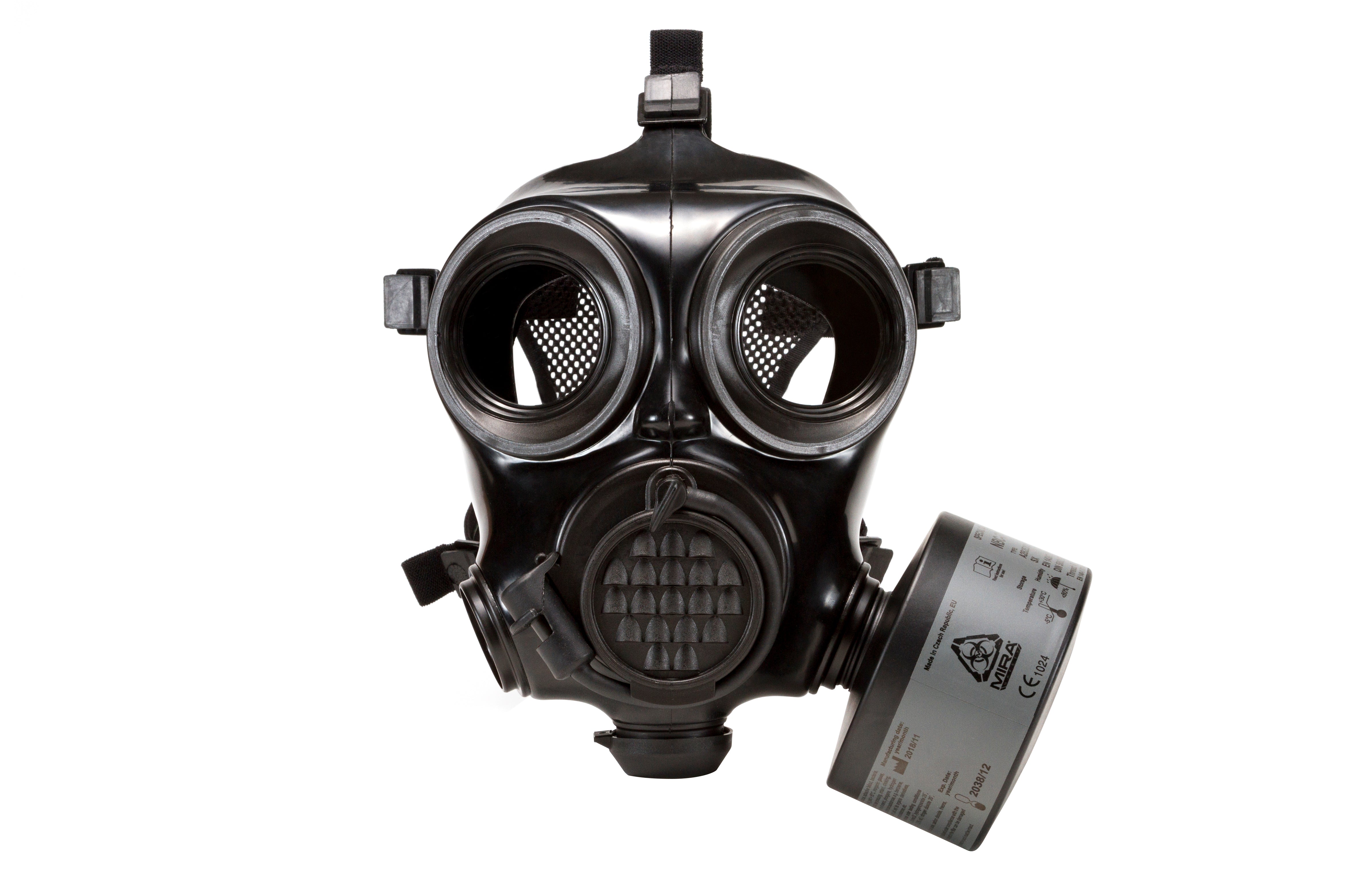 MIRA Safety CM-7M Military Gas Mask w/ Canteen - CBRN Protection Military Special Forces, Police Squads, and Rescue Teams