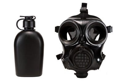 MIRA Safety CM-7M Military Gas Mask w/ Canteen - CBRN Protection Military Special Forces, Police Squads, and Rescue Teams
