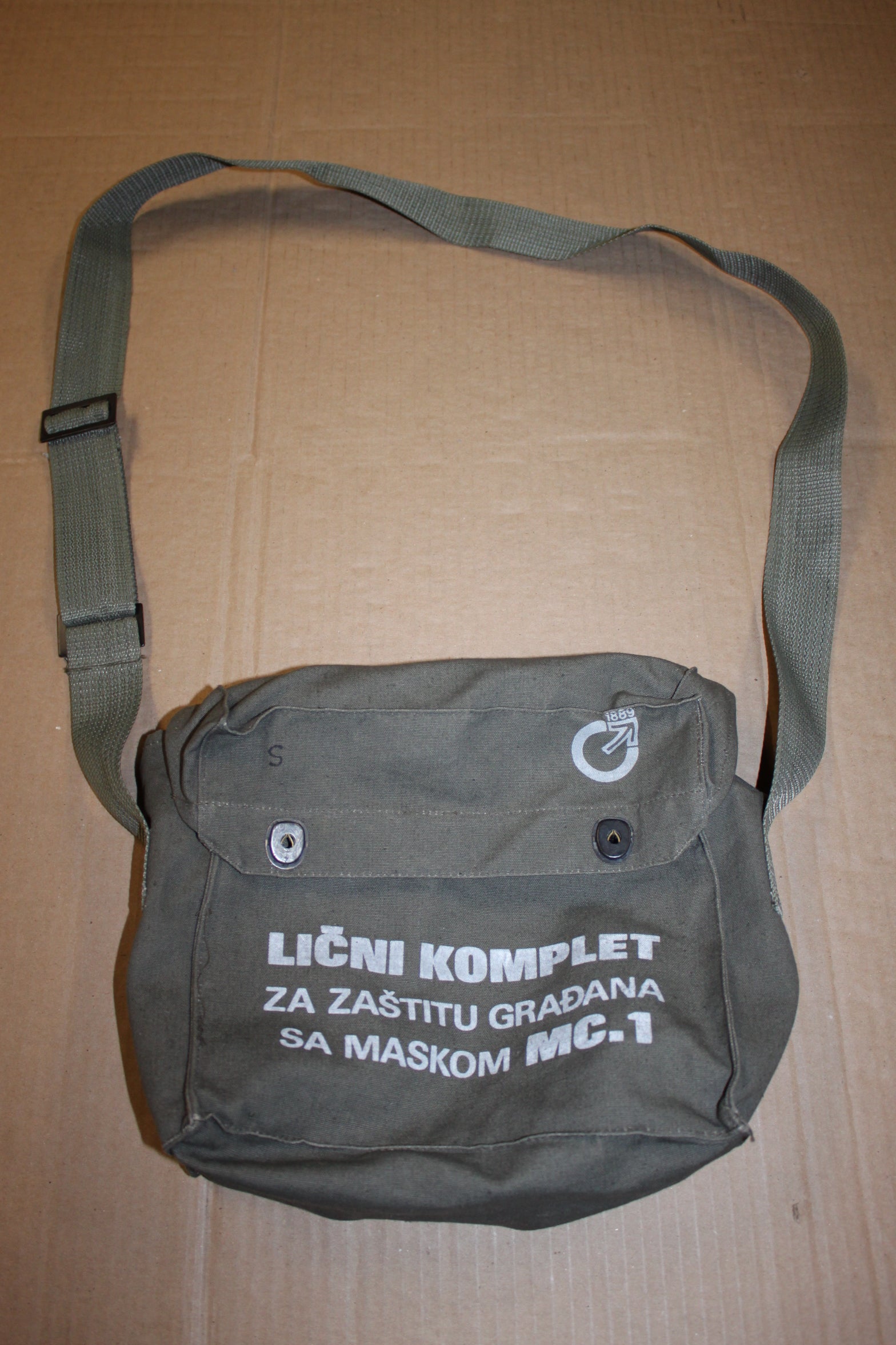 Serbian M1 Gas Mask Bag ONLY