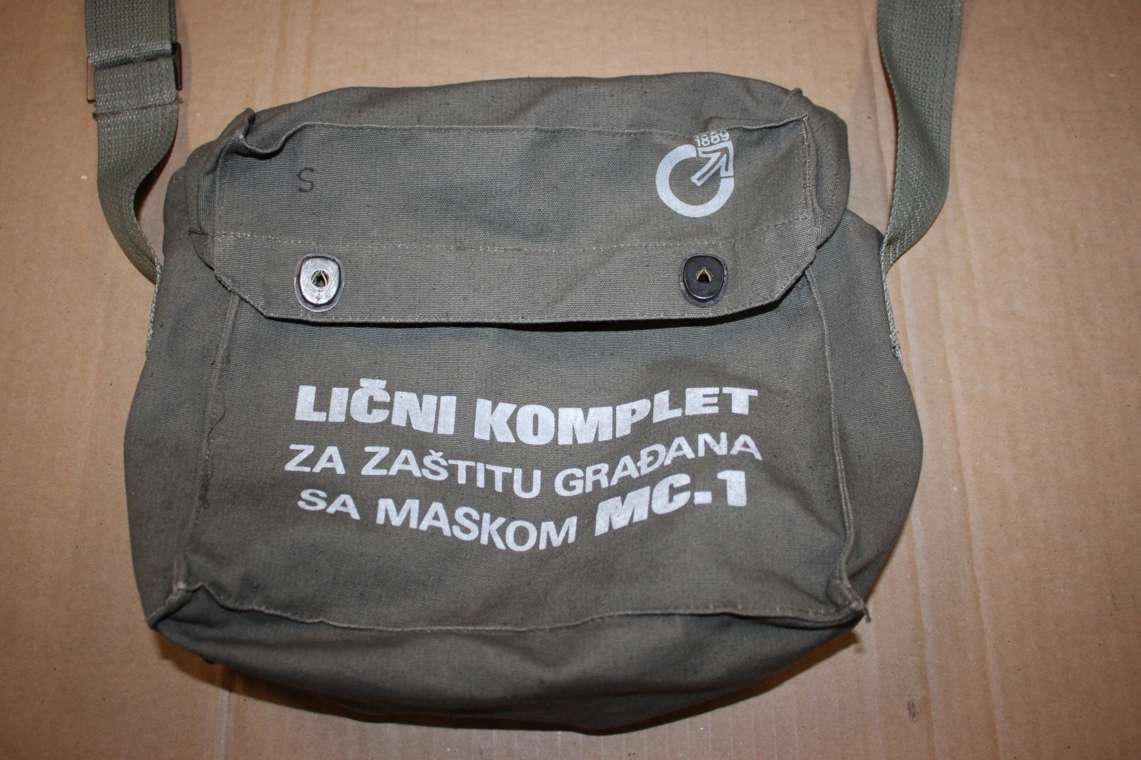 Serbian M1 Gas Mask Bag ONLY