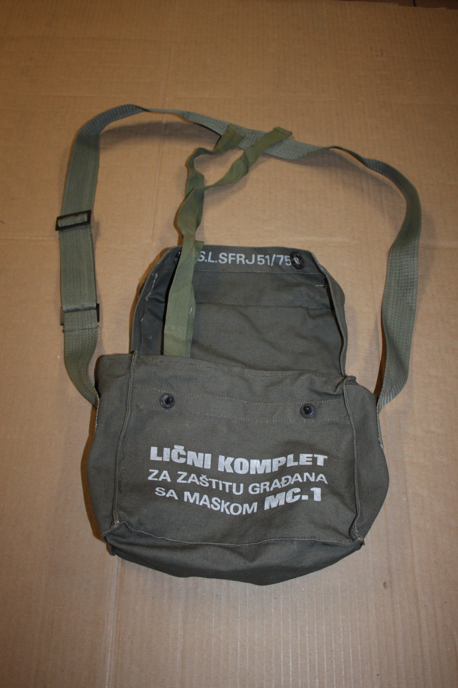 Serbian M1 Gas Mask Bag ONLY