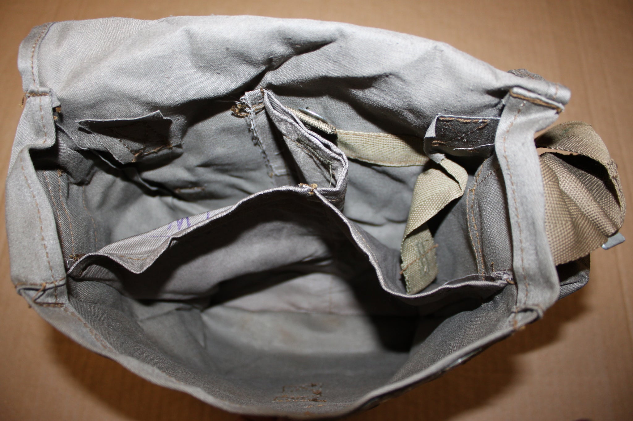 European Military Surplus Cloth Gas Mask Bag ONLY