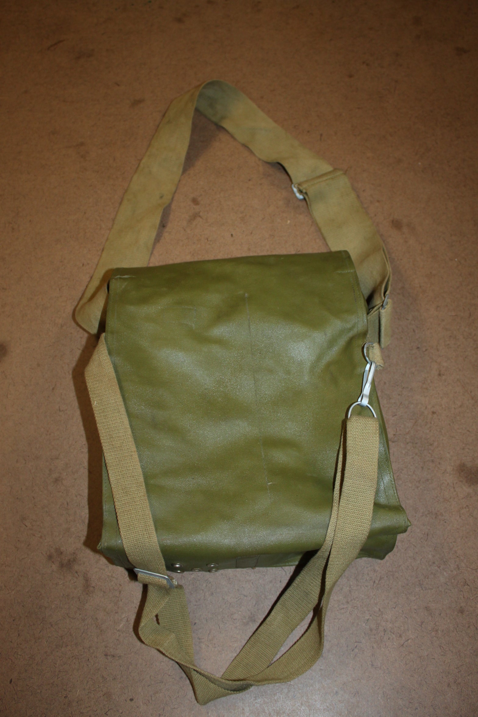 Authentic Military Romanian Army Satchel MC68 Gas Mask Bag Pouch Vinyl