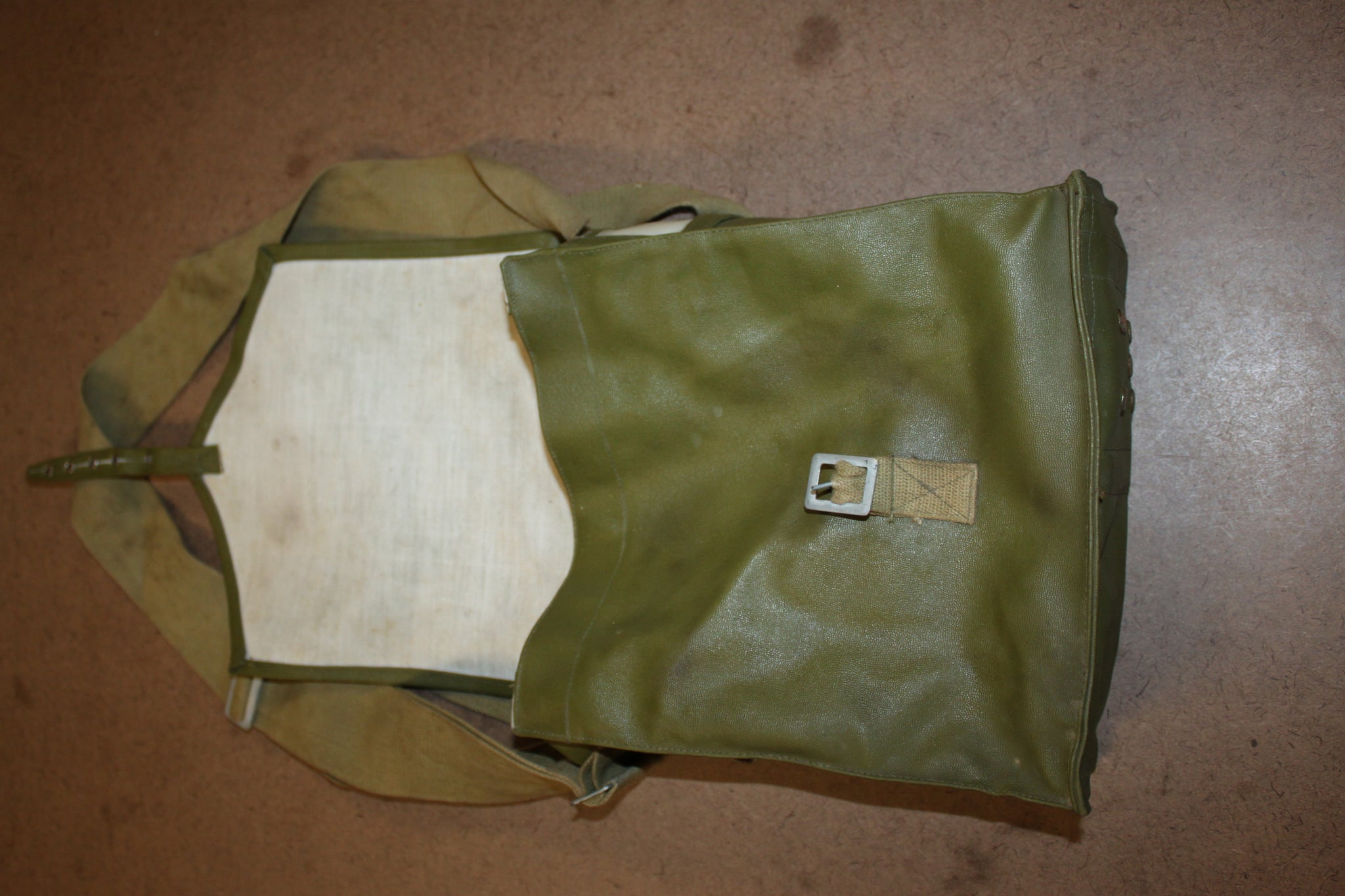 Authentic Military Romanian Army Satchel MC68 Gas Mask Bag Pouch Vinyl