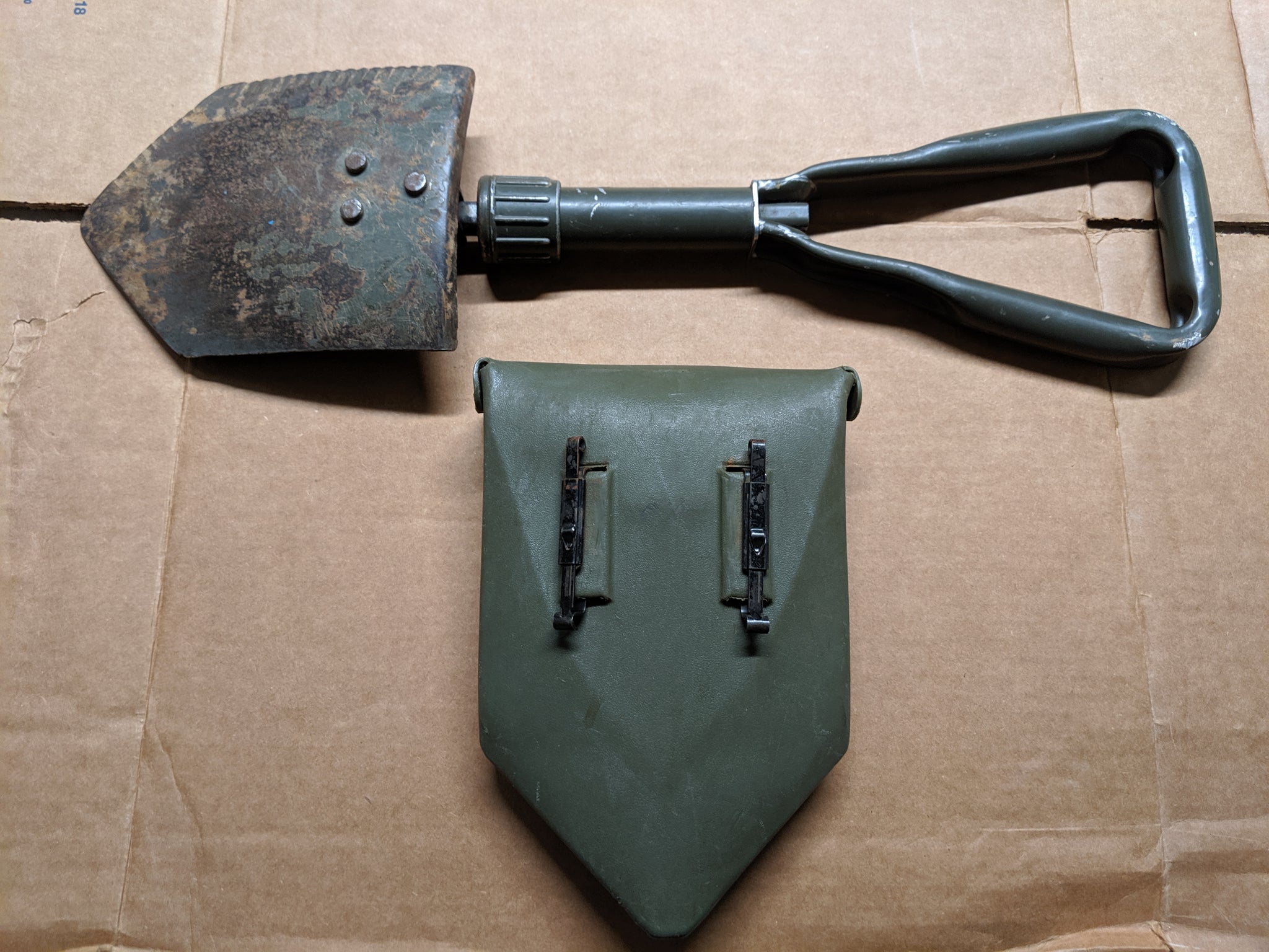 Used Genuine German BUND Military Issue Shovel