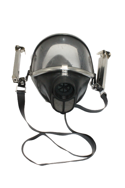 Italian/German Police Military Drager Gas Mask Nova S with Police Riot Helmet