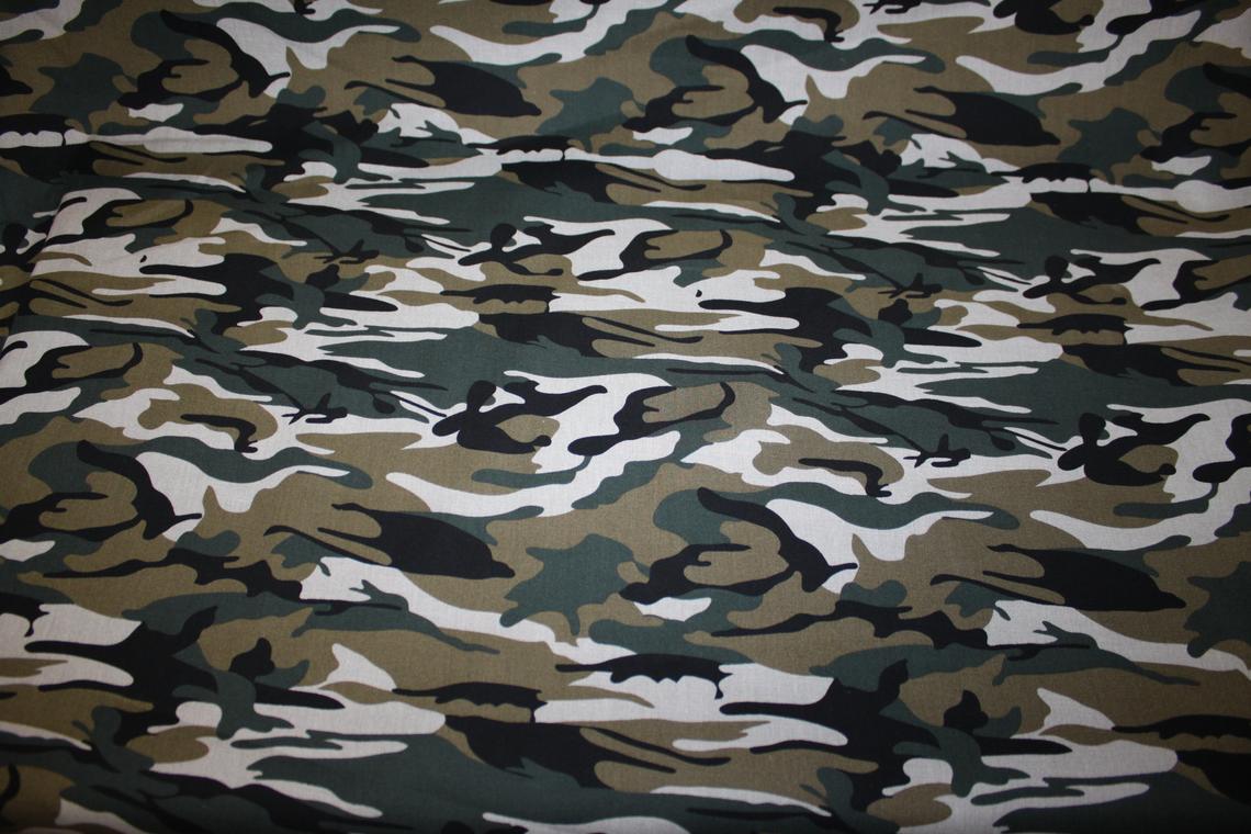 Forest Jungle Camouflage 100% Cotton Material
