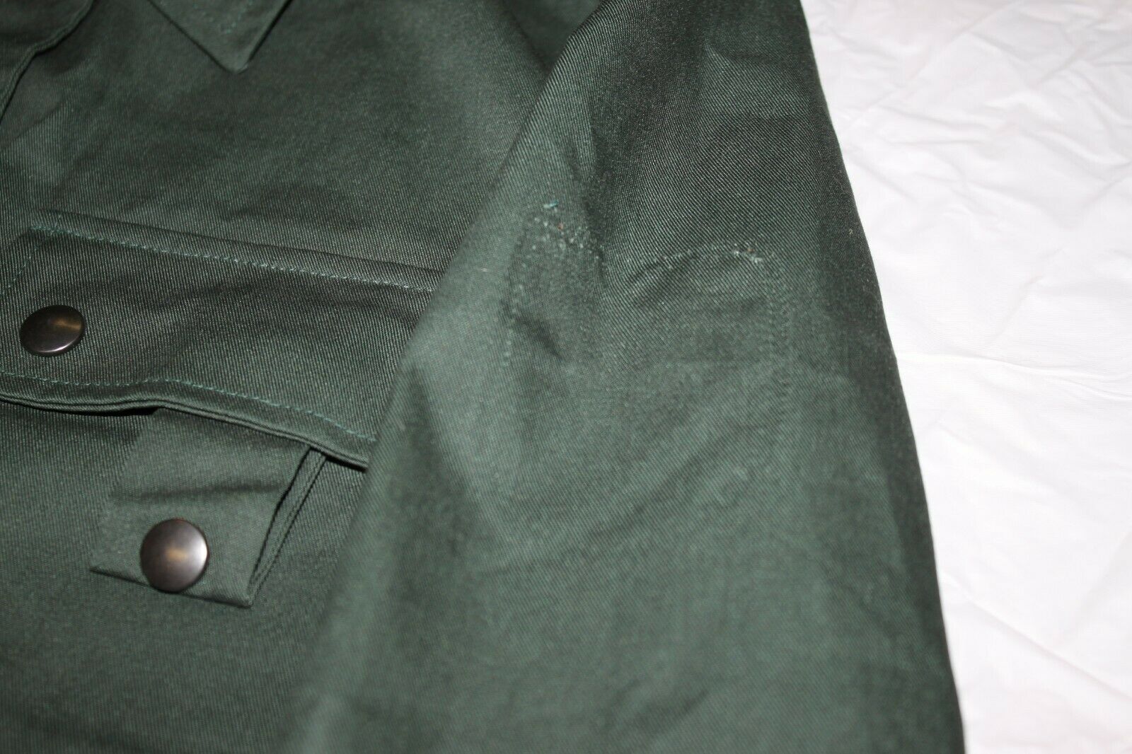 German Military Firmen NR 517 Button Zipper Shirt Ranger Officer Green Euro Top