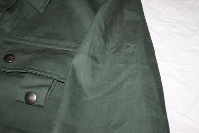 German Military Firmen NR 517 Button Zipper Shirt Ranger Officer Green Euro Top