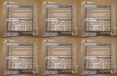 6 pk MRE 4x4 Salted Crackers Side MRE Entree 12 Crackers Total Snack US