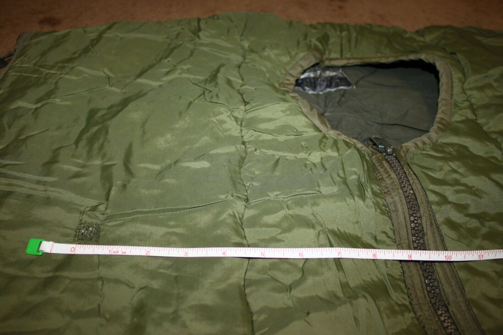 Used Dutch German Military European Army Hooded Sleeping Bag Green Backpacking DSB2